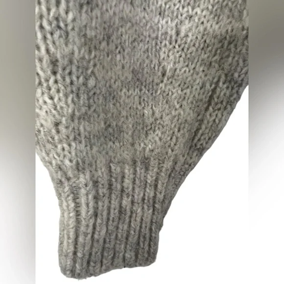 Madewell Wool-Blend Wedge Sweater in Light Beige Size XXS - Picture 5 of 10